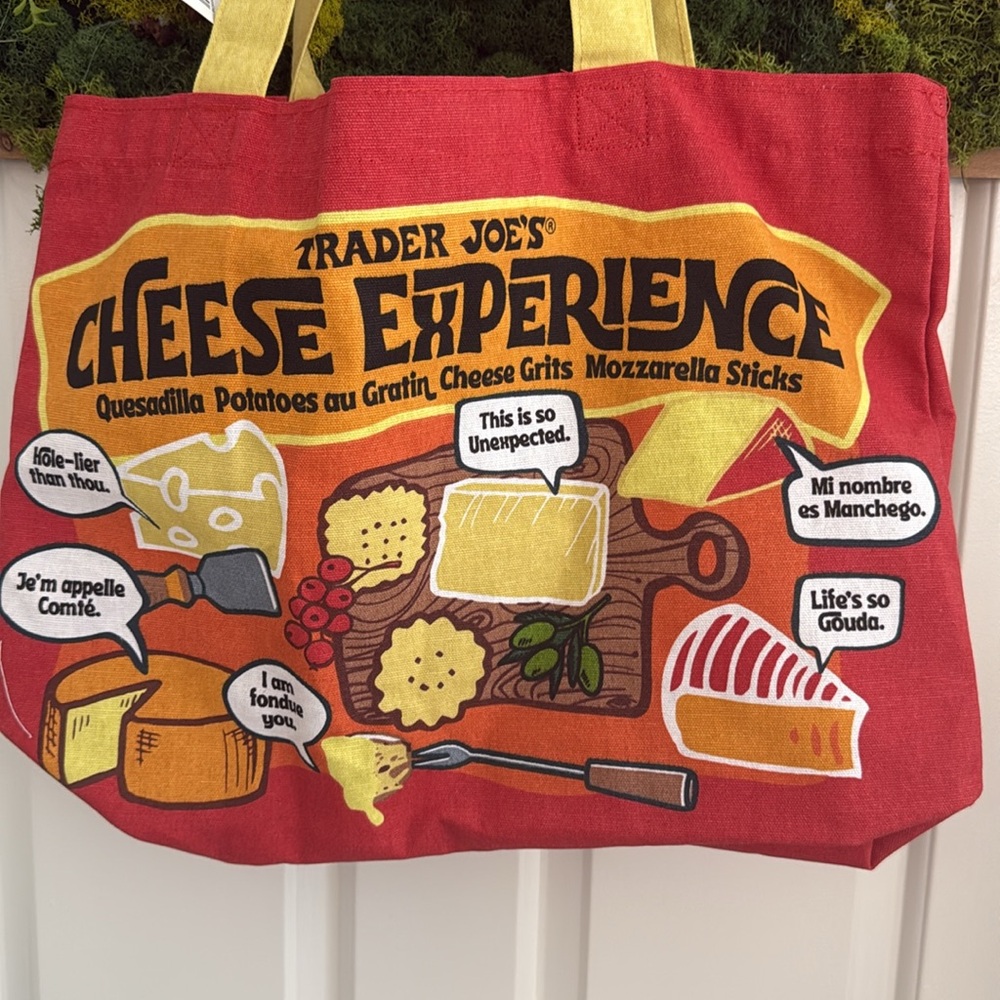 Trader Joes Cheese Canvas Bag 🧀 - Picture 2 of 9